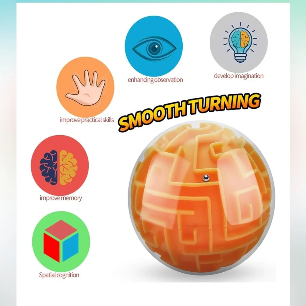 3D Maze Puzzle Balls Set of Two